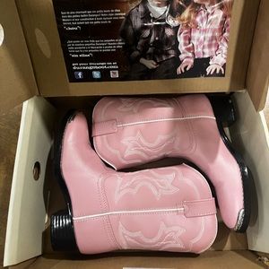 Durango Little Girls Western Pink Boot Size 1 New Tags Box